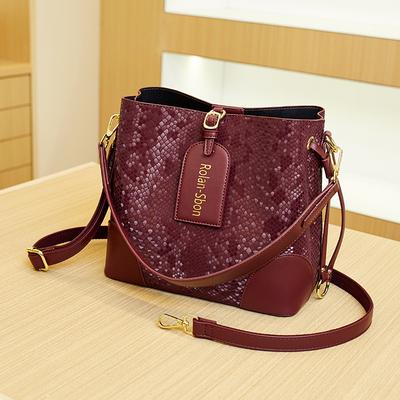 Borsa a Secchiello Borsa alla Moda Borsa a Mano Monospalla Elegante e di Tendenza Borsa a Tracolla
