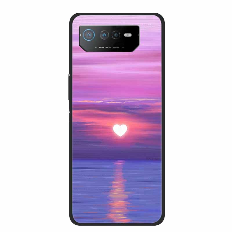 Phone Case For Asus ROG Phone 6D Ultimate Back Cover Case Black TPU Silicone Soft Coque For Asus ROG Phone 6 Pro Case Phone6 Pro