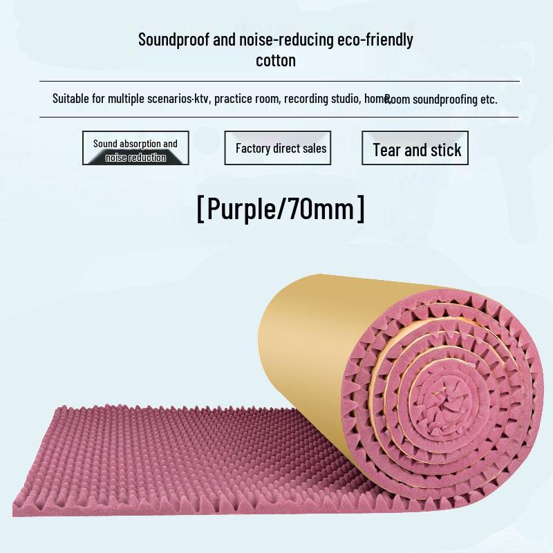 Self-Adhesive Soundproof Wave Panel for Home and Studio