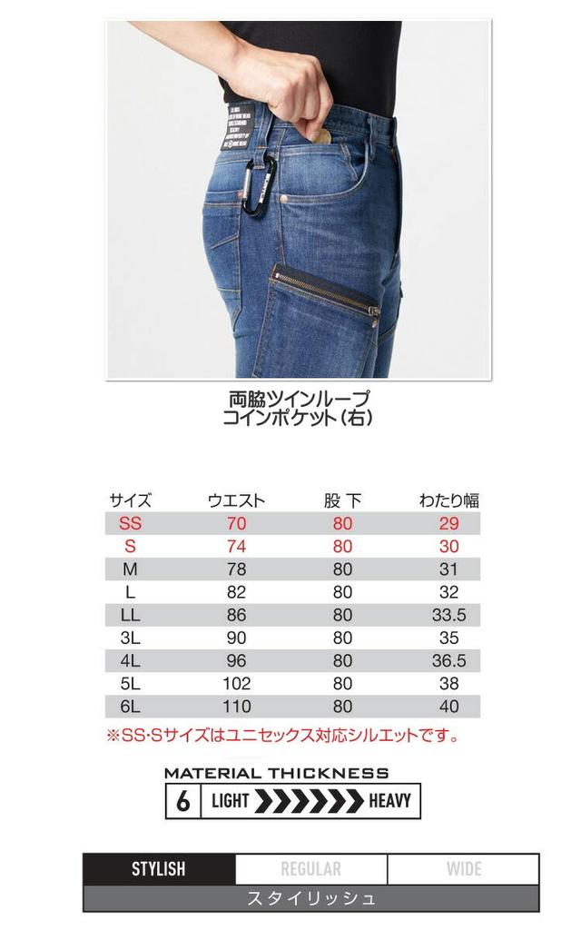 BURTLE Workwear Cargo Pants (Unisex) 5002 Cordura Denim 3L 45 Indigo