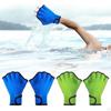 Swim Webbed Gloves Aquatic with Wrist Strap Fingerless Diving for Paddle