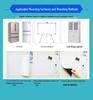 Erasable Magnetic Calendar & Whiteboard Sticker Set for Fridge – Customizable Planner & Message Board