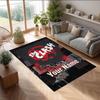 The Clash Crystal Velvet Rug, Custom Name Text Personalized Non‑Slip Floor Mat for Home Decor Gift