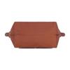 Longchamp Le Pliage Green 23 Składana Torba Tote z Zapięciem na Zatrzask i Zamek Błyskawiczny z Płótna z Recyklingu ze Skórzanymi Wykończeniami Mała Damska Torba Tote Brandy 1621919504