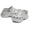 SMFK x Crocs Little Whale Sparkling Flower Comfortable & Versatile Hole Shoes Women's Silver