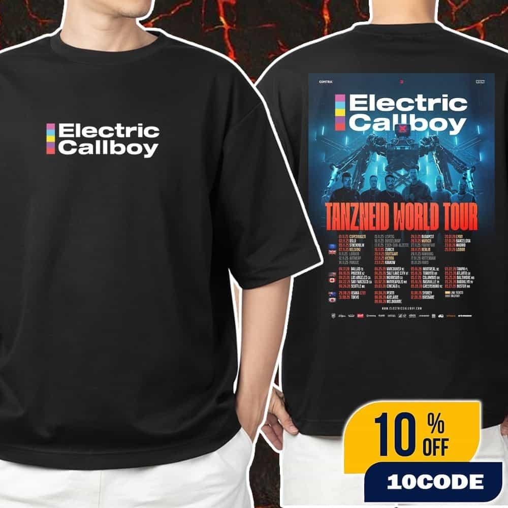 Electric Callboy Australia Tanzneid World Tour Poster Tour Dates 2026-2026 Tee XXXXL