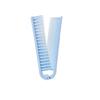 Folding V-shaped Travel Special Comb Hairdressing Plastic Comb Smooth Hair Comb Straight Hair Comb Curly Hair Comb (Blue)