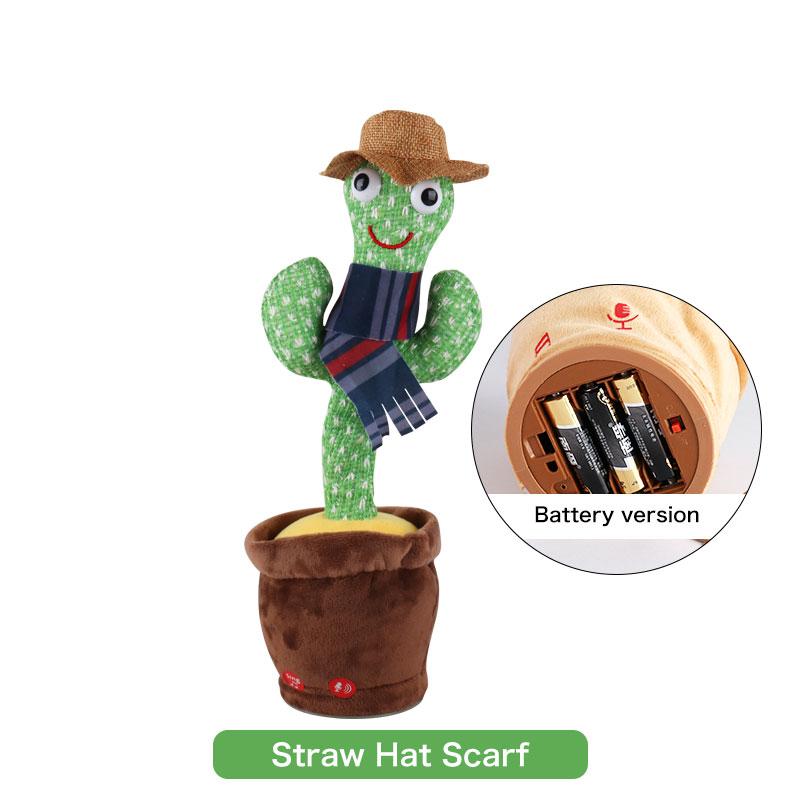 2023 the Most Popular Children Plush Toys Singing Dancing Funny Shakeology Stuffed Dancing Cactus Plush Electric Toys