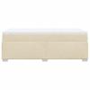 Vidaxl Continental Bed with Mattress, Cream, Fabric, 90X200 Cm