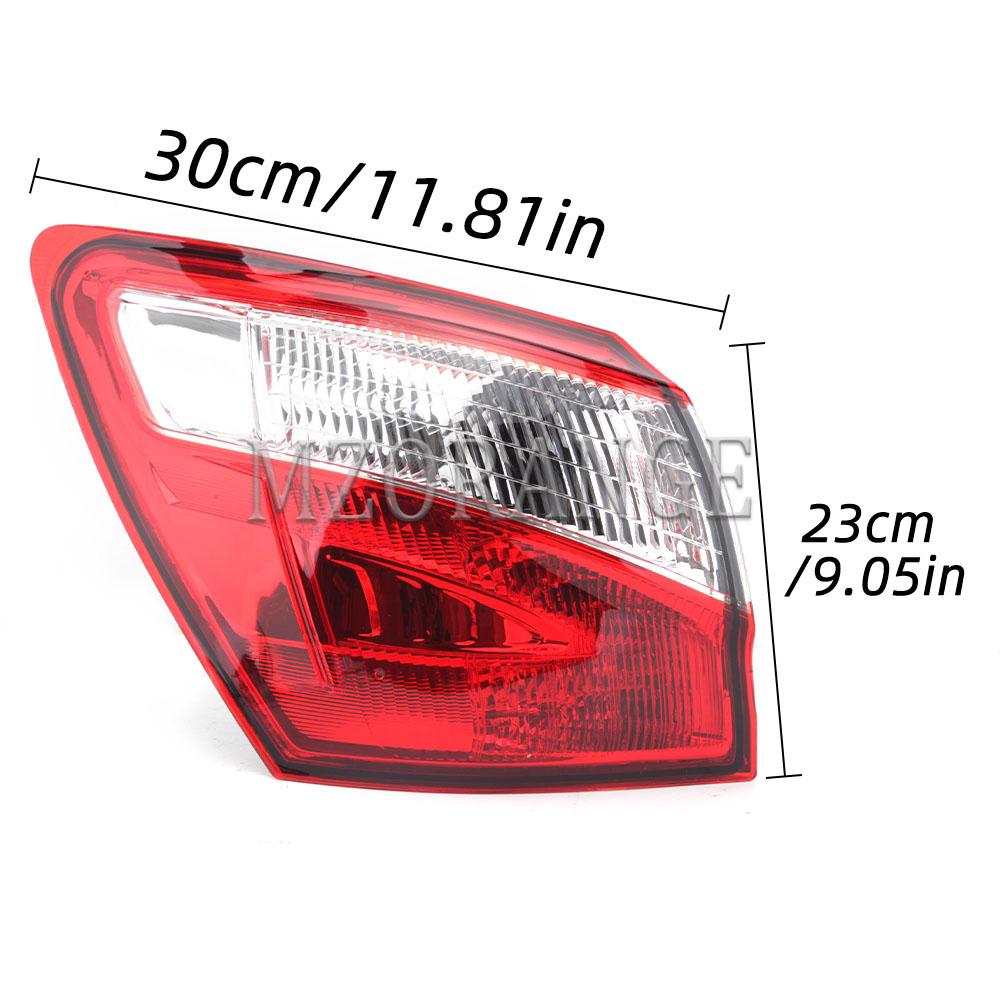 Auto Äußere Hinten Schwanz Licht Für Nissan Qashqai 2008-2015 EU Version Bremse Nebel Lampe Zubehör Auto Warnung Lauflicht
