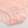 1 Pezzo Donna Lusso Ricamo Floreale Sexy Pizzo Mutandine Vita Alta Elastico Biancheria Intima Donna Traspirante Pizzo Patchwork Lingerie Nuovo
