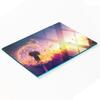 Decorative Glass Kitchen Cutting Board with Dandelion Graphic 80X52 Cm