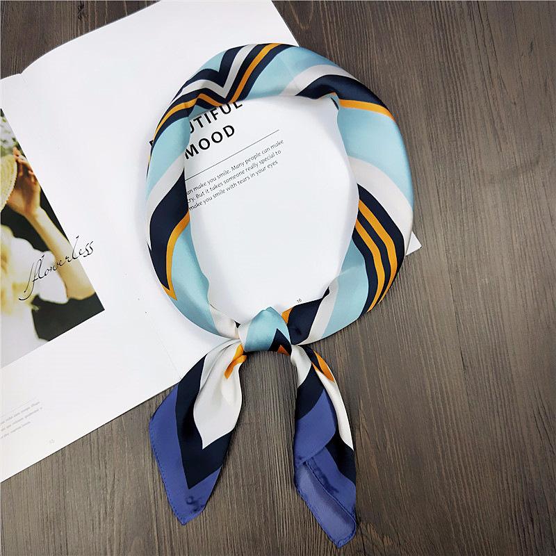 Fashion Decoration Scarf Hairband Tie Hair 70 Small Square Scarf Silk Scarf Women'S Spring And Autumn Versatile Small Scarf Professional Scarf