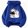 Comfortable Warm Hooded Kids Cat Design Children's Sweatshirt Cute Hoody for Boys Girls Autumn Spring Casual Hoodies