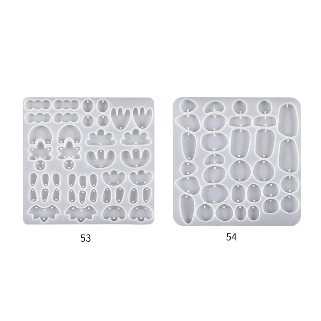 DIY Earring Silicone Mold Irregular Dangle Making Tool Handmade Necklace Jewelry Pendant Mold DIY Resin Casting Mold