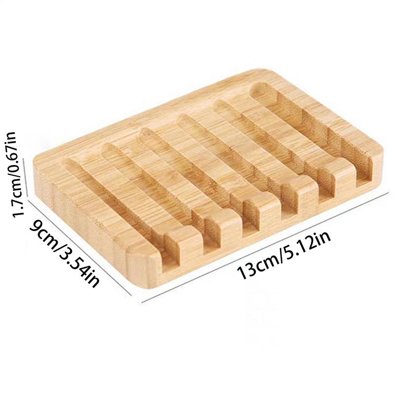 1pcs Wooden Soap Dishes With Water Drain Moisture-proof Home Portable Soap Sponge Holder Bathroom Accessories Organizer Tray