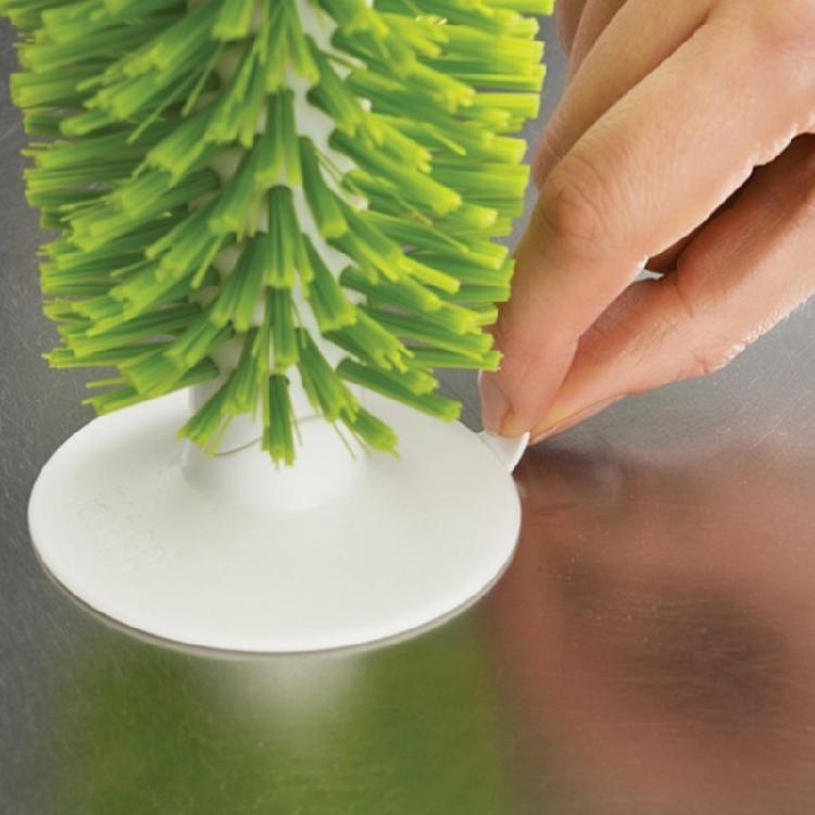 Kitchen Vertical Suction Cup Sink Cup Brush Glass Cleaning Scrub Tool Kitchen Bottle Cleaning Washing Brush