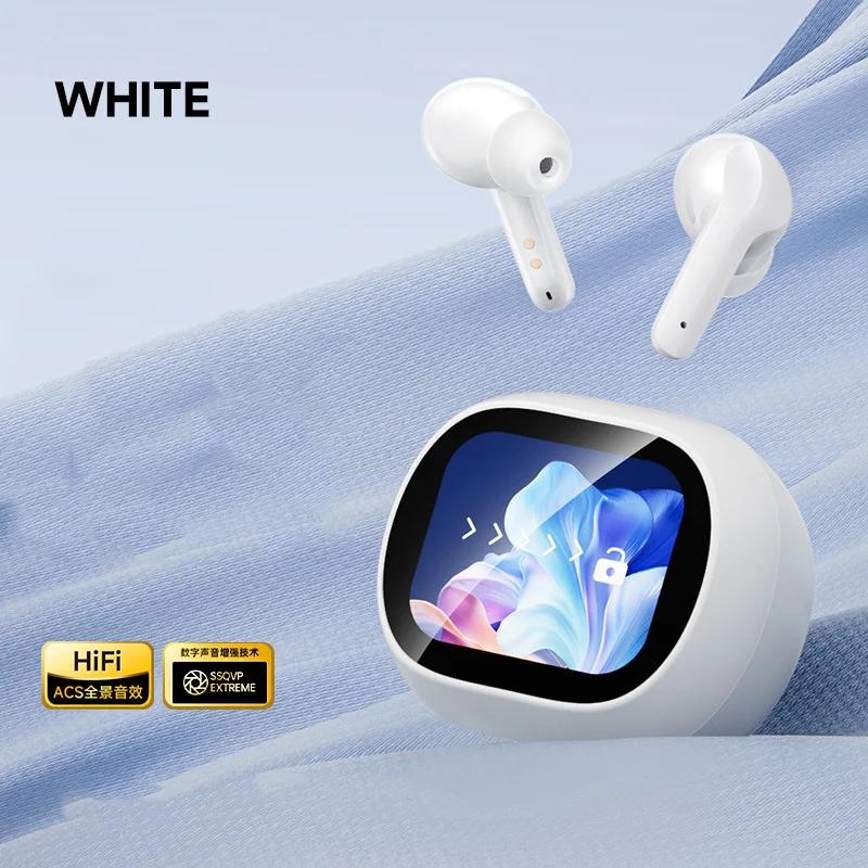 

Advanced Aipro Touch Control Bluetooth Earphone AI Translation 40H Playtime IPX7 Waterproof for Gym Running Durable білий