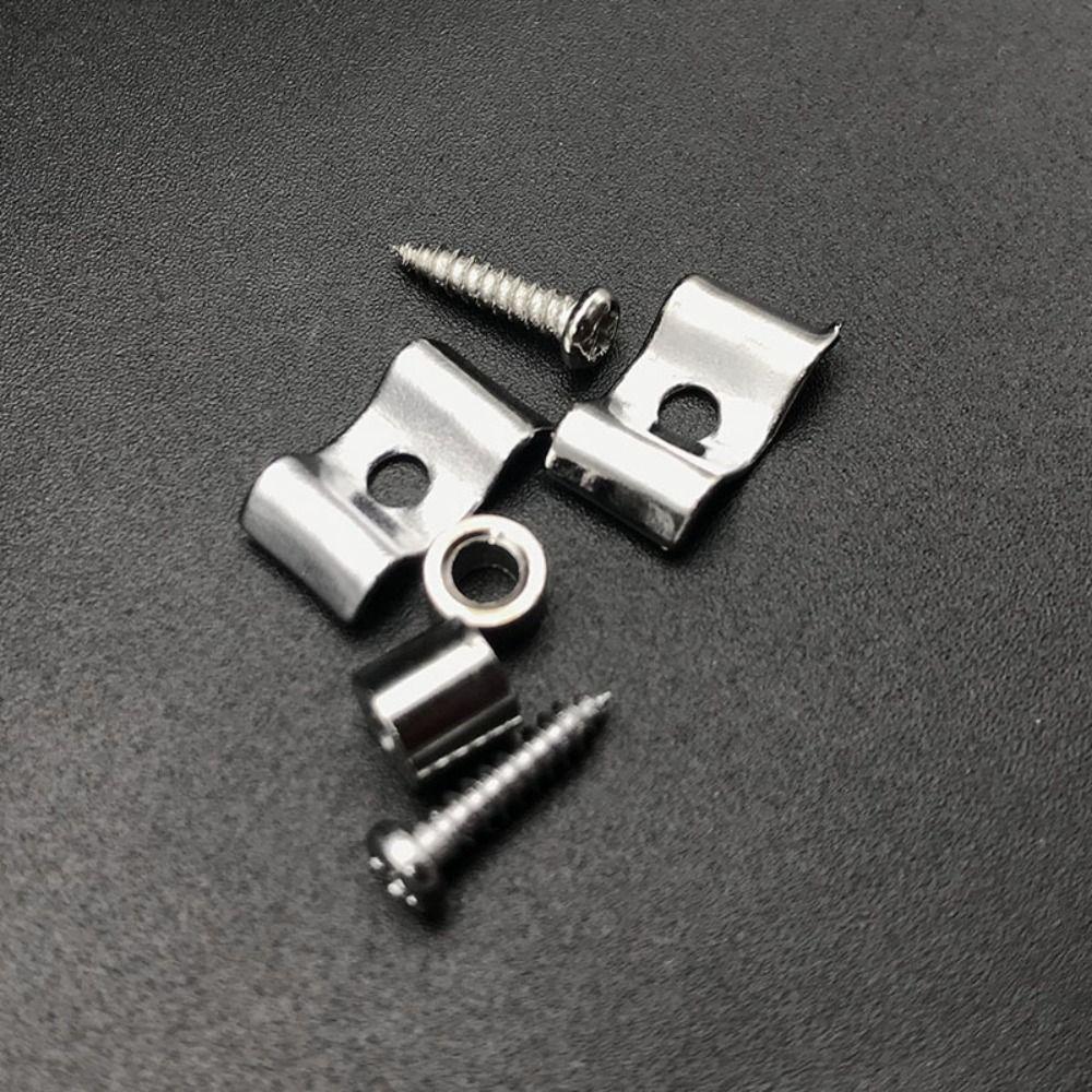 Accessories Electric Guitar String Buck Silvery/Black/Gold with Screws String Guide Guitar Guide Metal String Buckle
