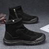 Men's High-Top Martin Boots: Breathable, Non-Slip, Trendy Workwear Shoes for Autumn