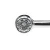 TIFFANY&Co. hoop single row Bracelet Pt950Platinum/diamond 4.84g Women Used