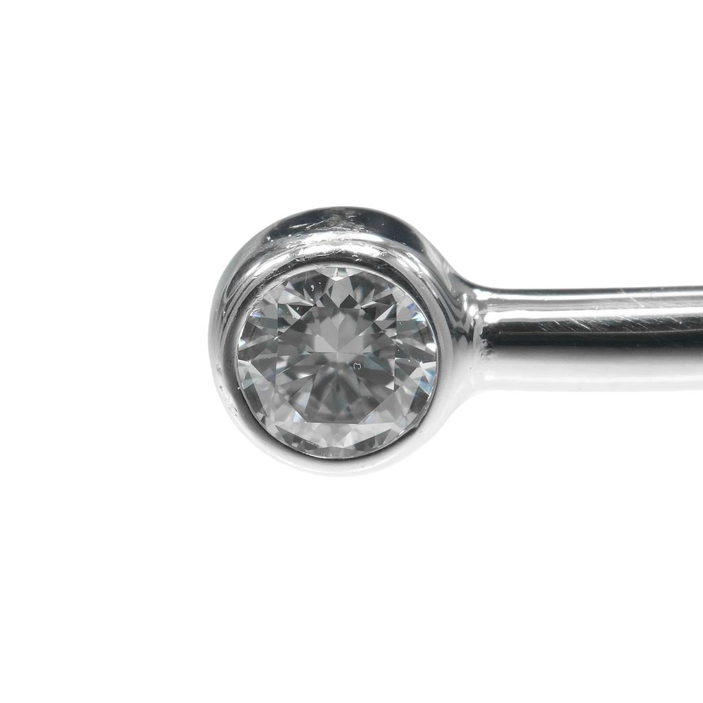 TIFFANY&Co. hoop single row Bracelet Pt950Platinum/diamond 4.84g Women Used