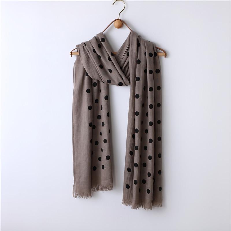 

Шарф-шаль для бороды с принтом в горошек из полиэстера и хлопка 100x190cm