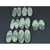 26-31 MM Natural Peace Jade Matched Pair Oval Cabochon Gemstone 7 Pair Lot C-772