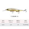 18g 11cm/4.3in 12 Colors Floating Minnow Lure with Barbed Treble Hooks#6 Long Casting Minnows Sea Fishing Minnow Fishing Lure
