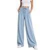 Women S Wide Leg Loose Casual Solid Straight Leg Pants
