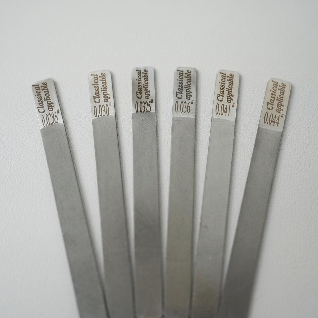 6 Pieces Guitar Nut File Set Flat Sturdy for Workbench