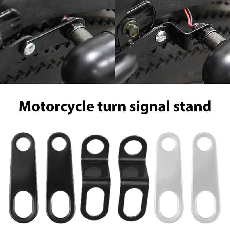 Rear Turn Signals Brackets 2pcs Motorcycle Modified Turn Signal Light Indicator Mount Easy Installation Metal Rear Turn Signal