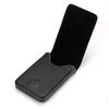 Vertical Leather Magnetic Business Card Holder Wallet
