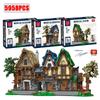 Medieval Blacksmith Shops Models 21325 Building Blocks Bricks Streetview Modular City Architecture Set Kids Toys Boys Adult Gift