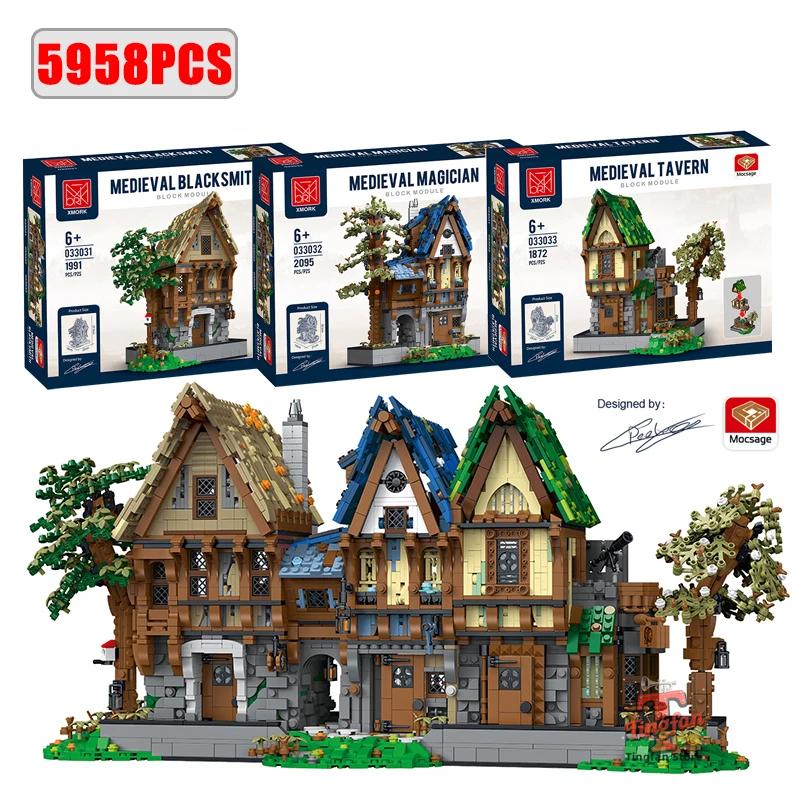 Medieval Blacksmith Shops Models 21325 Building Blocks Bricks Streetview Modular City Architecture Set Kids Toys Boys Adult Gift
