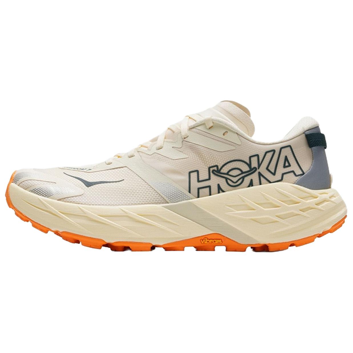 Hoka One One Speedgoat 7 Comfortable Fit Trail Running Shoes Men sneaker Beige 1171928-VMR 45⅓