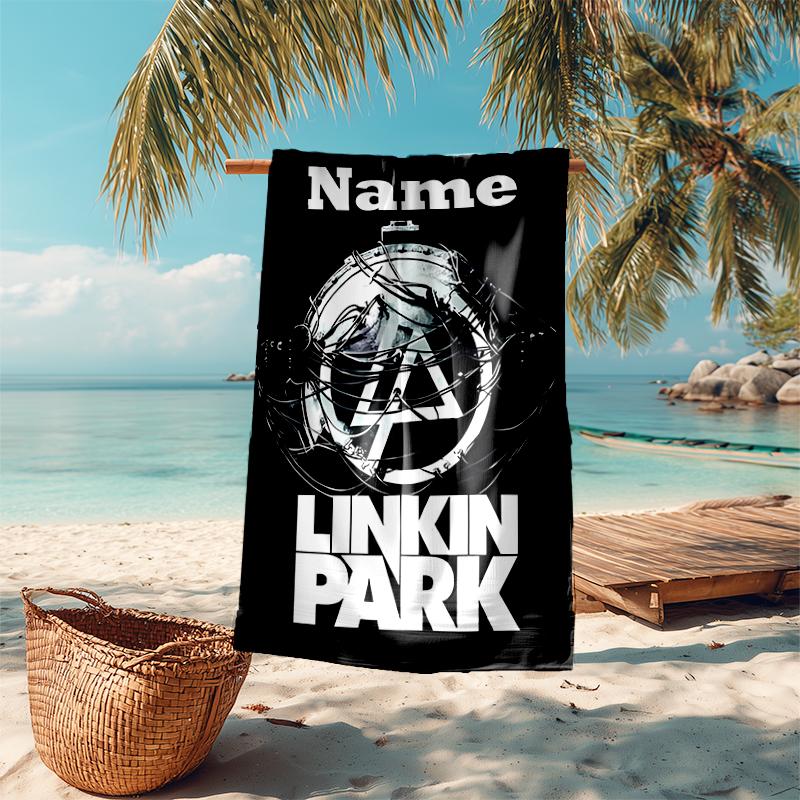 Personalized Customized Proof Beach Towel with Linkin Park Pattern - Soft, Absorbent,quick-drying,perfect Swimming,camping&bathing