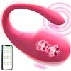 APP-Controlled Panty Wearable Vibrator Female Masturbator G-Spot Clitoral Stimulator Portable Mini Vibrator Adult Toy
