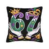 I Was 6 Now I'M 7 Birthday Boys Kids 67 Meme Six Seven 6 7 Pillow Case Comfy Pillow Cover For Chair Sofa Home Decor Pillowcases