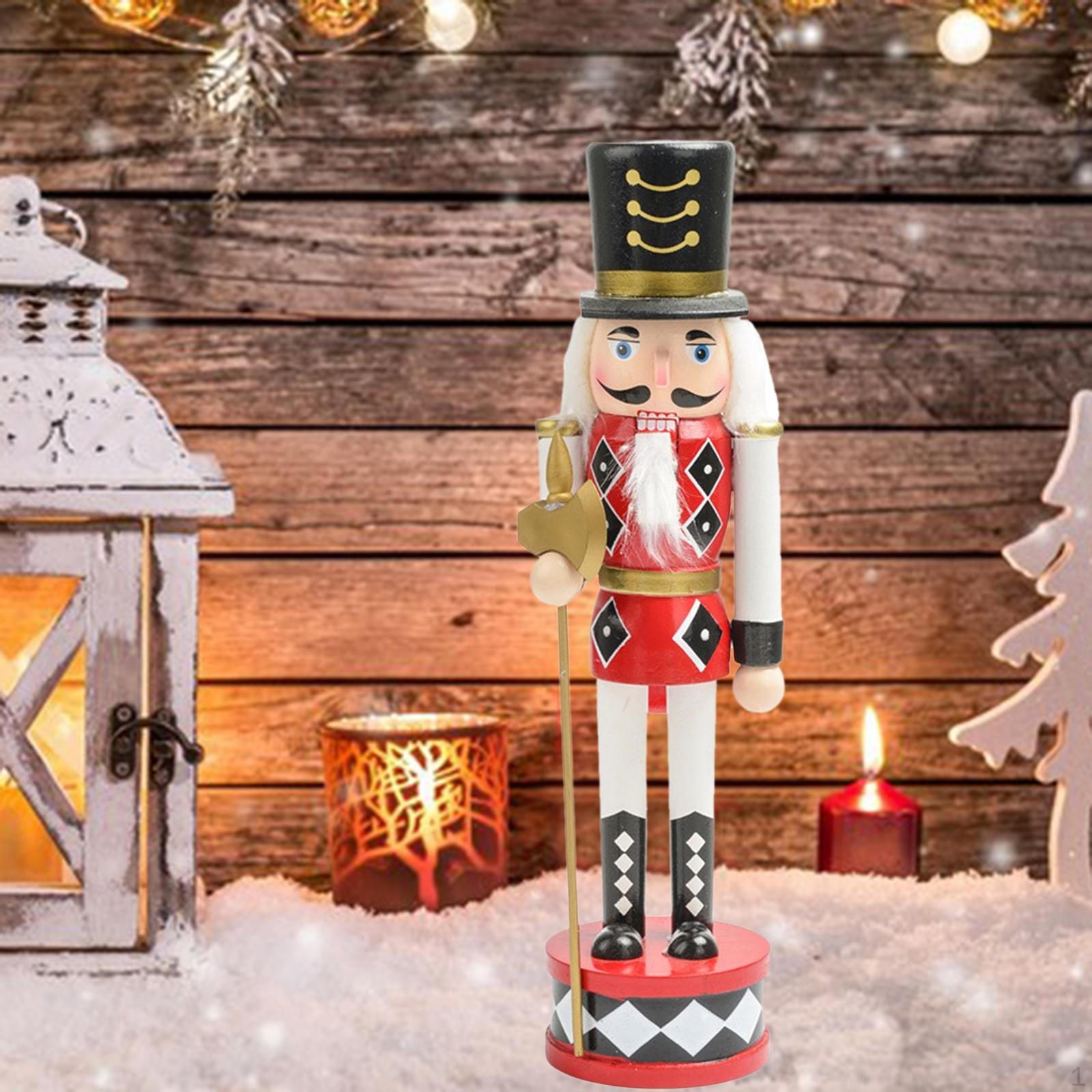 

Рождественский орнамент Щелкунчик Фигурка солдата Многоцелевой макет сцены Аксессуары Фотография красный