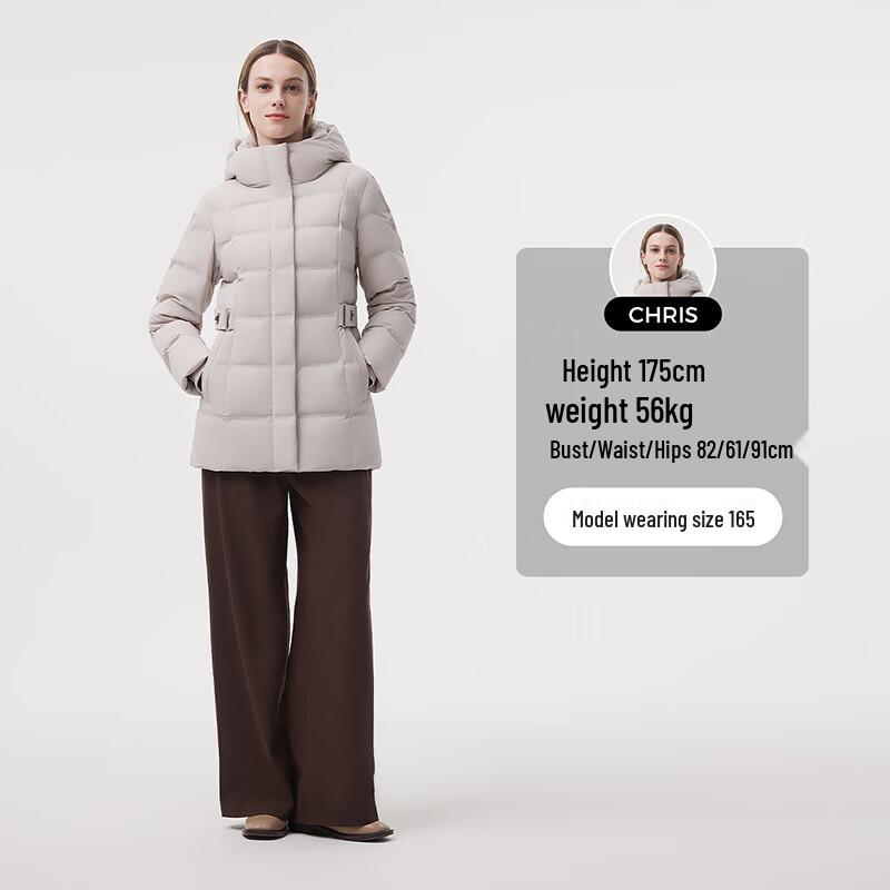 Tanboer Women's Short Hooded Goose Down Jacket 520396A