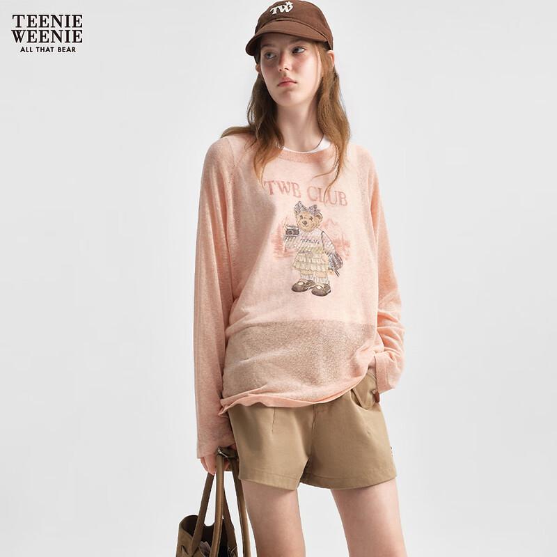 Teenie Weenie Women's Bear Cartoon Knit Sweater