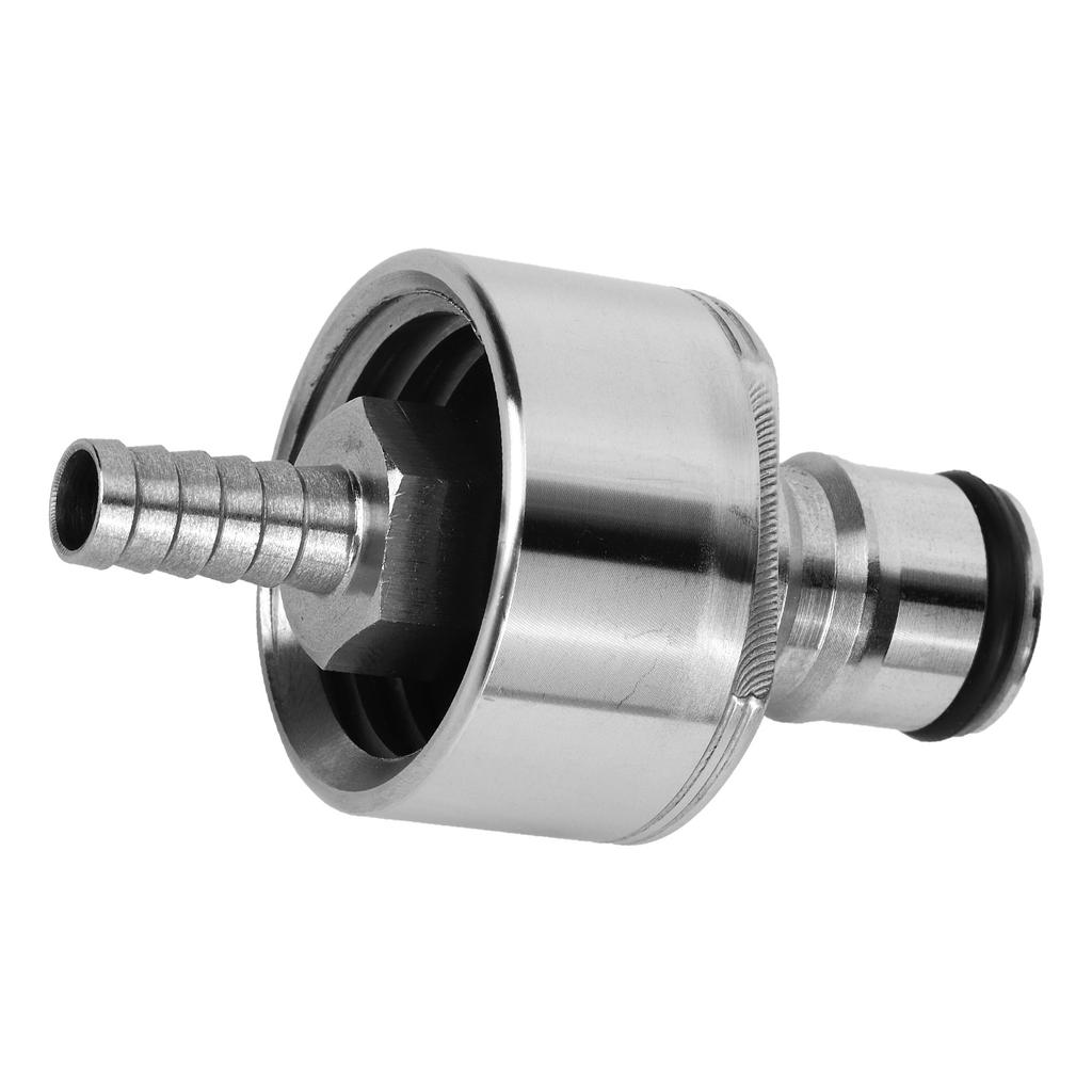 Stainless Steel Carbonation Cap with Barb Ball Lock 30cm Silicone Hose for Home Brewing Beer