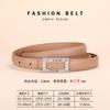 Women'S Leather Belt Rhinestone Inlaid Premium Jeans Pants Belt Square Buckle Cowhide Belt Women'S