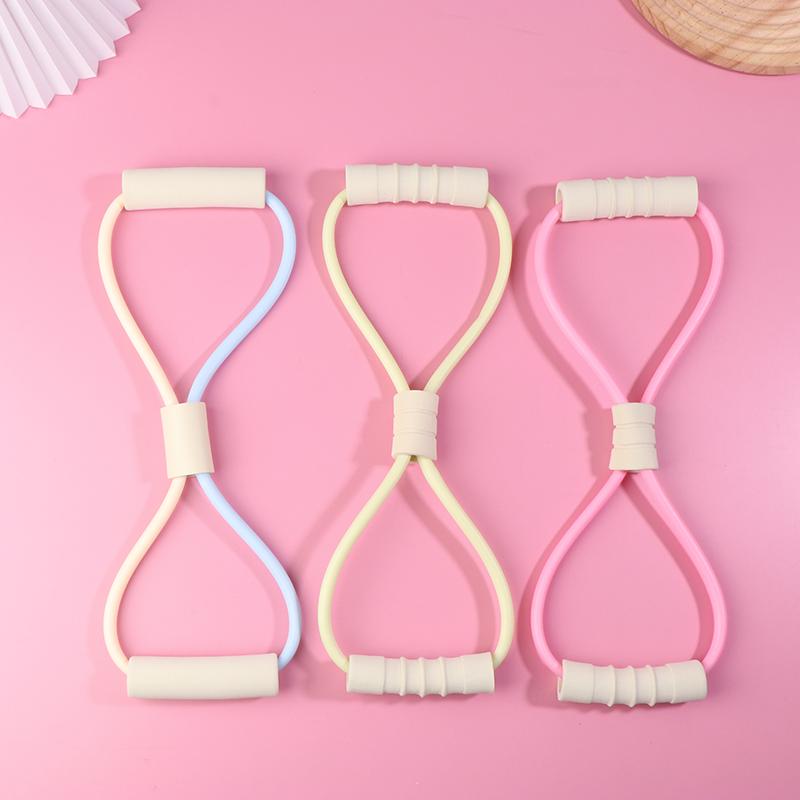 1Pc 8 Shape Tension Rope Yoga Resistance Band Home Gym Elastic Band Tpr Pull Rope Fitness Shoulder Neck Opening Chest Expander