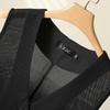 Women Clothing Summer Thin Vest V-neck Sleeveless Gauze Tanks Crop Tops See Through Fashion Waistcoat Chalecos Para Mujer