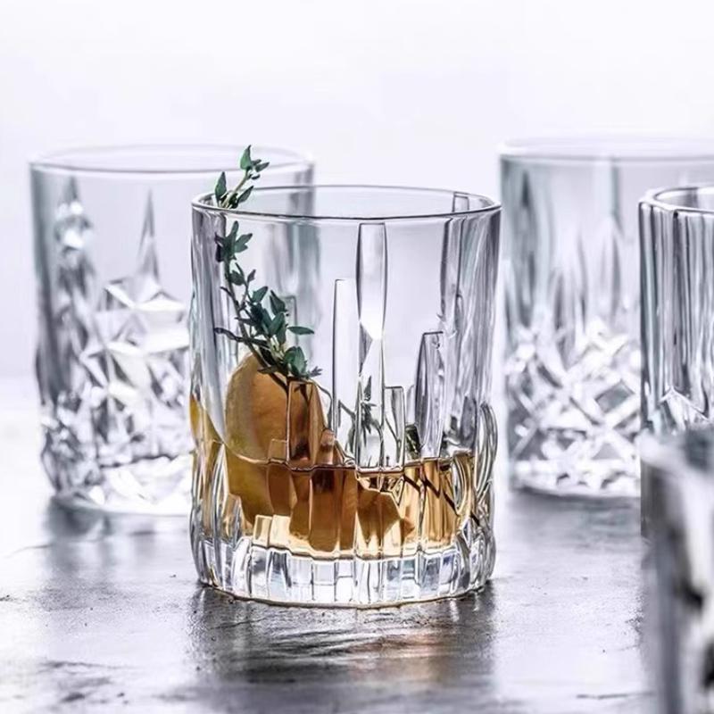 340ml Whisky Glass Cocktail Cups Wine Glass Creative Drinking Glasses Wedding Gifts Household Party Transparent Modern Drinkware