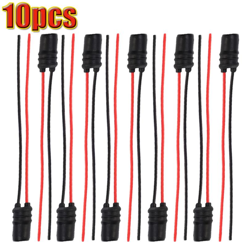 Bulb Socket Car Bulb Extension T10 Connector Wedge Base Bulb Plug for Motorcycle Dashboard Car Lighting Accessories
