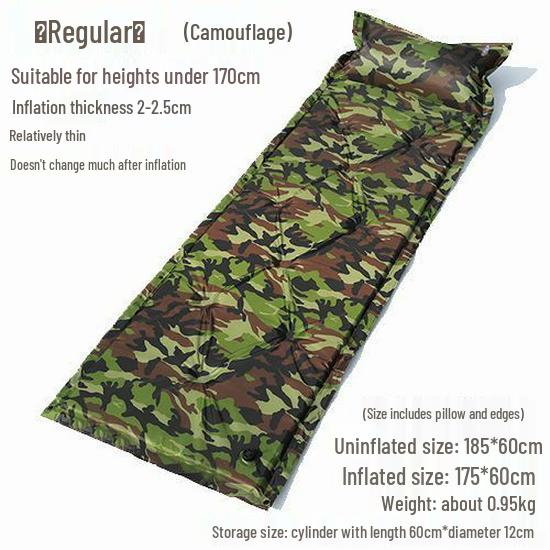 Self-Inflating Outdoor Camping Mat - Connectable Sleeping Pad for Single or Double Tents