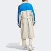 Adidas Originals Blue Version 83-C Colorblock Double-Breasted Belted Long Sleeve Coat Men Outerwear IA2466